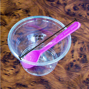 핑크색 아이스크림수저 (500개)